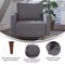 Flash Furniture Dark Gray Faux Linen Upholstered Tufted Chair IS-PC100-DKGY-GG - alternate 10